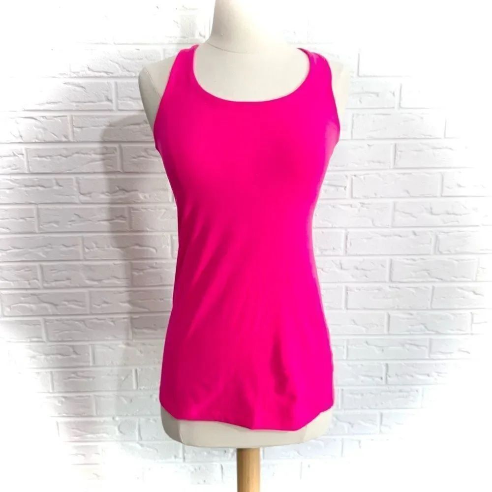 Beyond Yoga Neon Vivid Pink Tank Size Medium